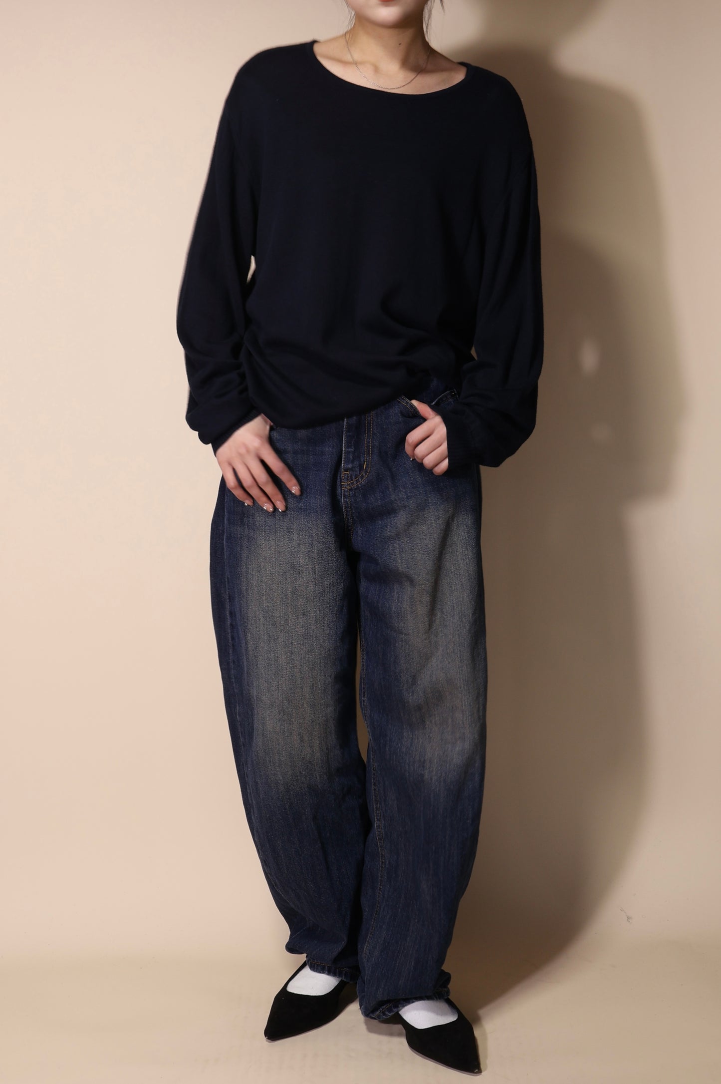 light knit tops #kn09