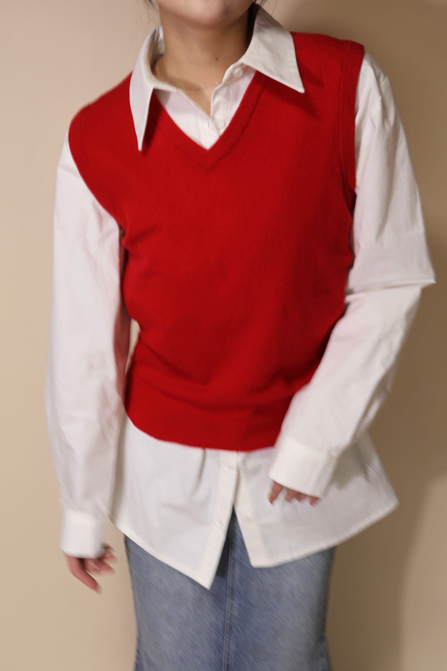 vest red #kn17